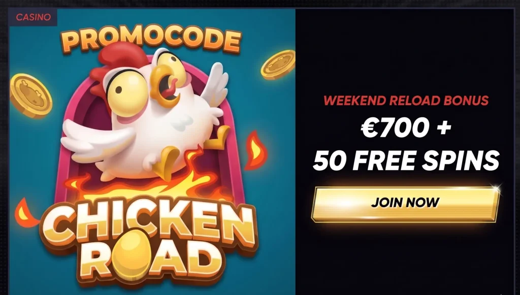 QuickWin welcome bonus offer for Chicken Road casino players